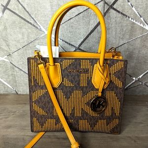 Michael Kors Mercer Medium Marigold Messenger Bag